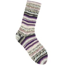 Socks Fair Isle Neon 4-draads Berries 001