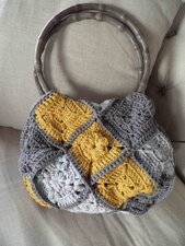 Patroon granny square tas